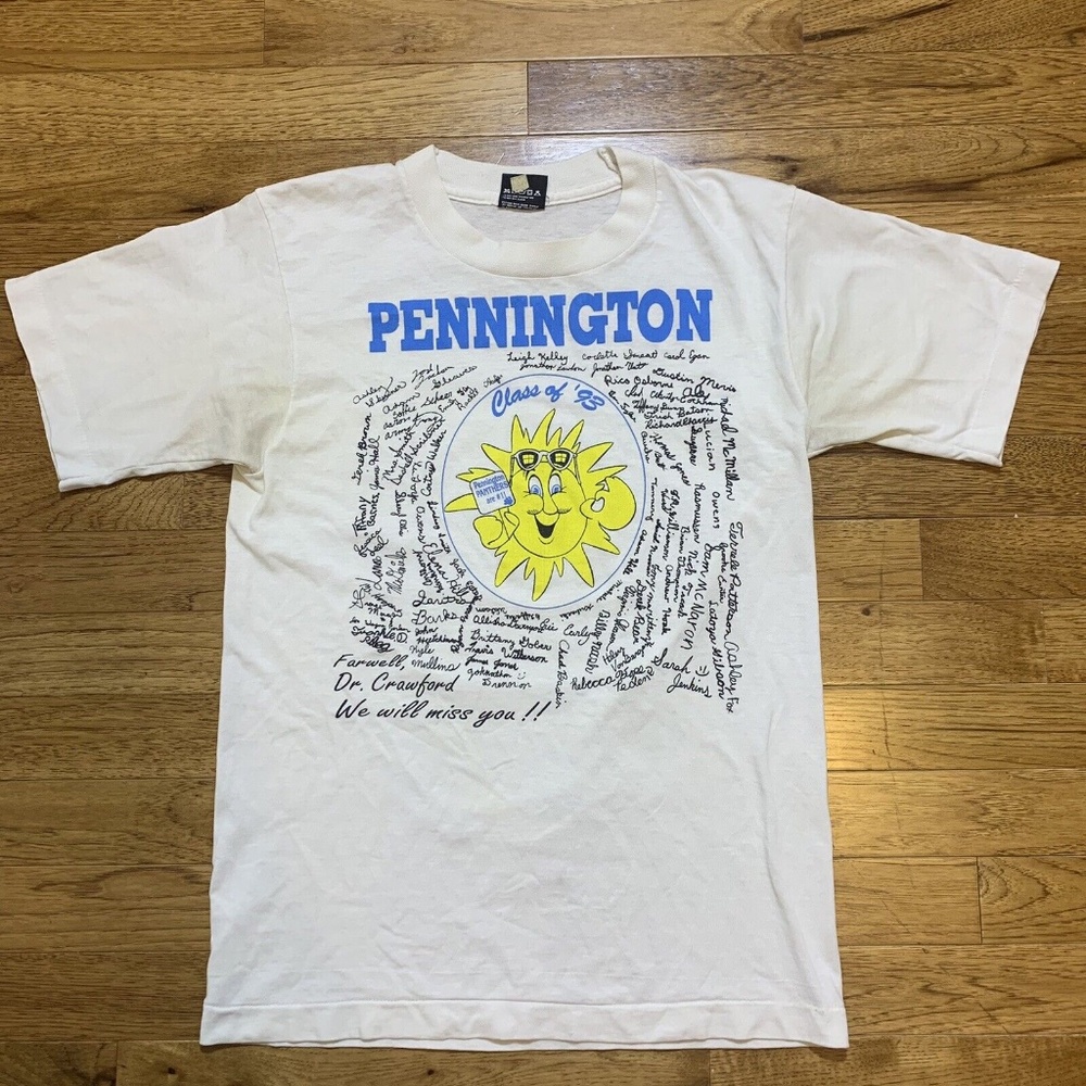 Vintage 90s Pennington Class of '93 Single Stitch Screen Stars T-Shirt XS/XXS